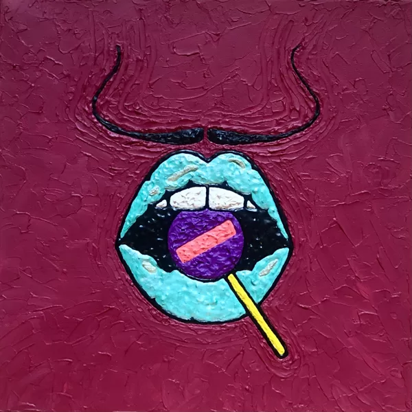 IN BETWEEN | Acrylic, mixed medium on canvas | 30cm x 30cm | 2023